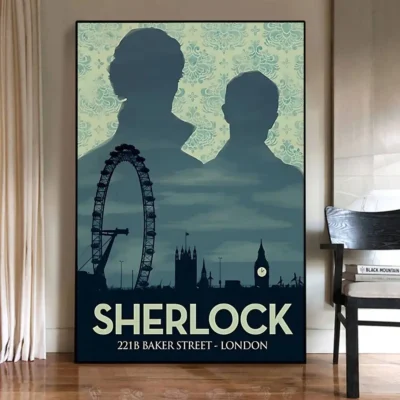 Sherlock Holmes Retro Wall Art