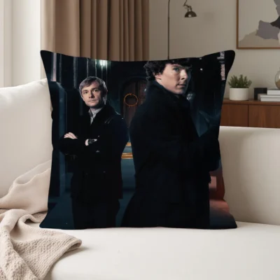 Movie Sherlock Holmes REtro Throw Pillow