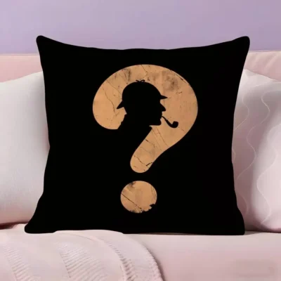 Sherlock Holmes Bassic Throw Pillow