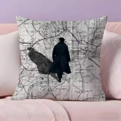New DEsign Sherlock Holmes Throw Pillow