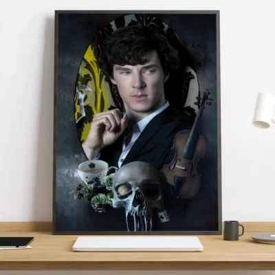Sherlock Holmes Colorfull Wall Art