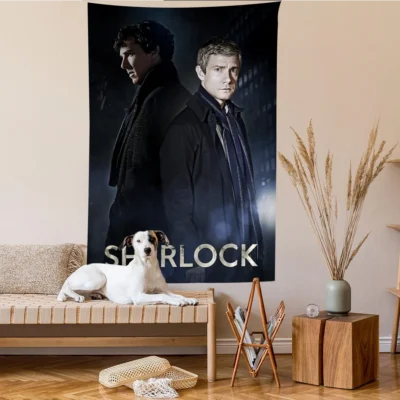 Movies Sherlock Holmes Vintage Tapestry
