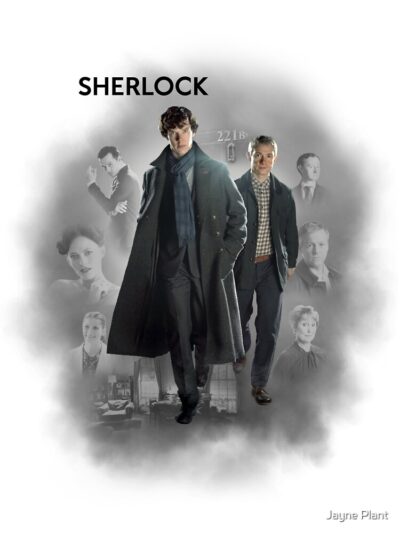 Alternative view of Sherlock Holmes Vintage Shower Curtain