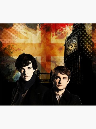 Alternative view of New Sherlock Holmes Retro Tapestry