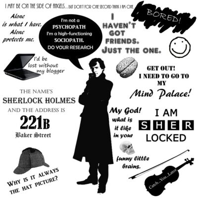 Alternative view of New Sherlock Holmes Quotes Tote Bag
