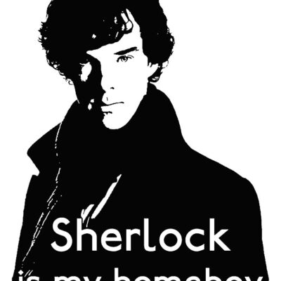 Alternative view of Sherlock Holmes Is My Homeboy Tote Bag