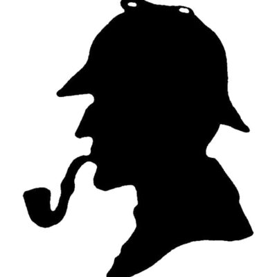 Alternative view of Sherlock Holmes Silhouette Tote Bag