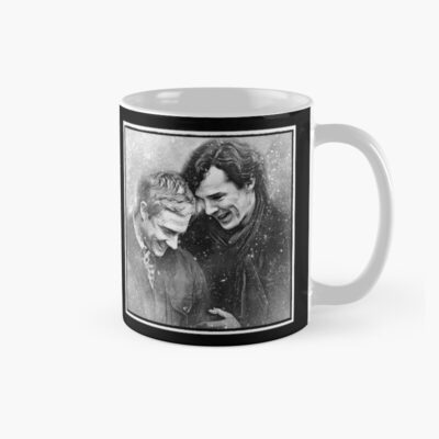 Sherlock Johnlock Laughing In The Snow Mug