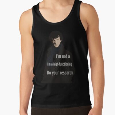 Alternative view of Sherlock Psychopath Sociopath Tank Top