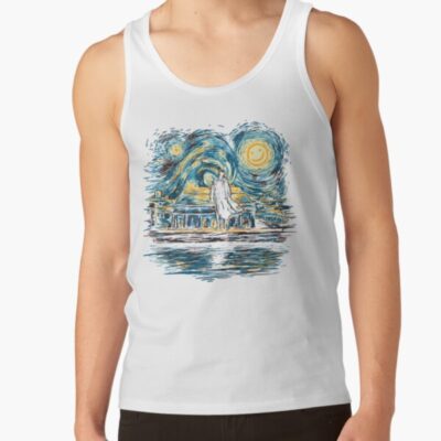 Alternative view of Starry Fall Sherlock Holmes Tank Top