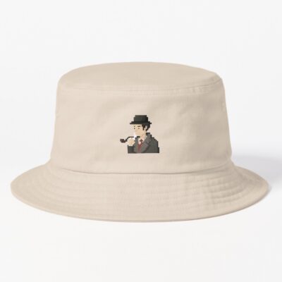 Sherlock Holmes Pixel Art Bucket Hat