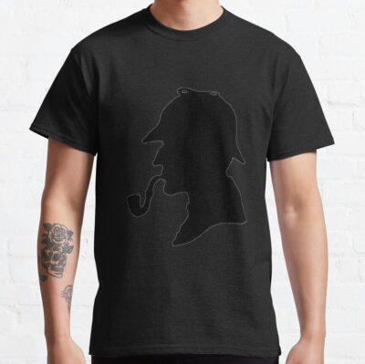 Alternative view of Sherlock Holmes Silhouette T-shirt