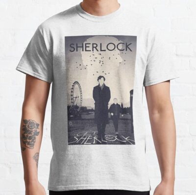 Minimalist Bbc Sherlock Design T-shirt