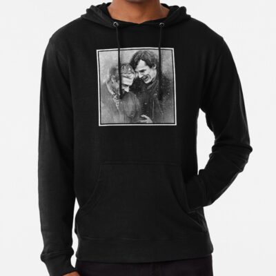 Sherlock Johnlock Laughing In The Snow Hoodie