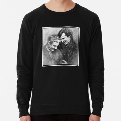Sherlock Johnlock Laughing In The Snow Sweatshirt