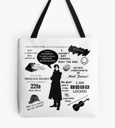 Sherlock Holmes Quotes Tote Bag
