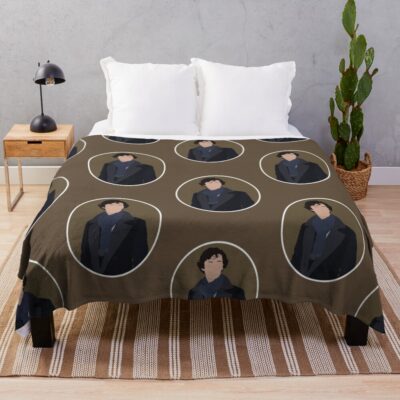 Sherlock Fan Art Throw Blanket