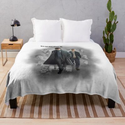 Bbc Sherlock Classic T Shirt Throw Blanket