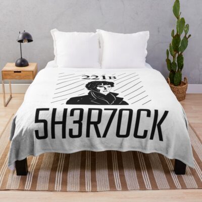Sherlock Holmes Bassic Throw Blanket