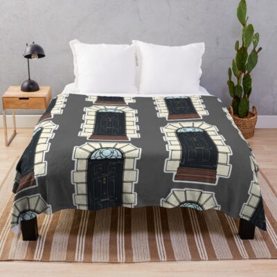 Sherlocked Door Throw Blanket