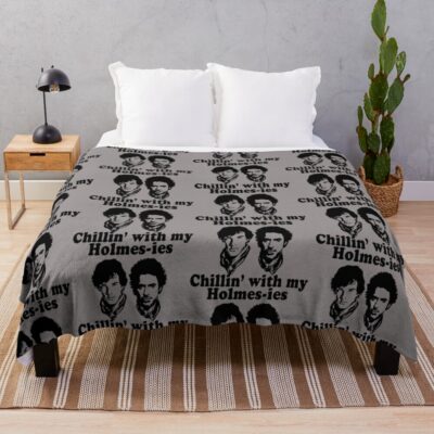 Chillin With My Holmes Ies Throw Blanket