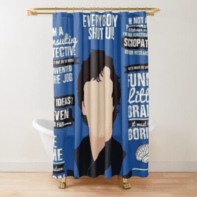 New Sherlock Holmes Fan Art Shower Curtain
