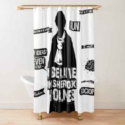 Best Sherlock Holmes Retro Shower Curtain
