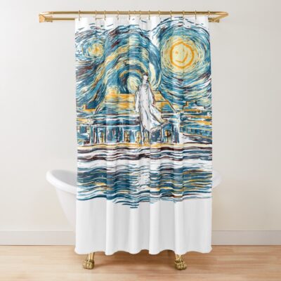 Starry Fall Sherlock Holmes Shower Curtain
