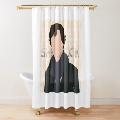 Sherlock Holmes Fan Art Shower Curtain