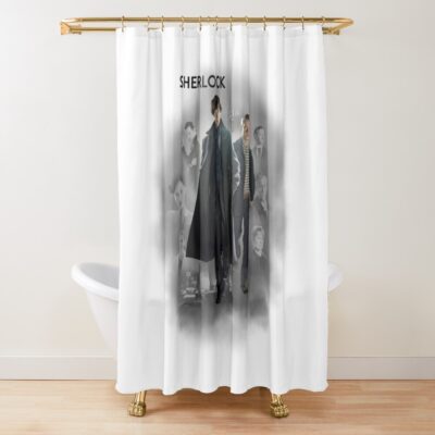 Bbc Sherlock Classic T Shirt Shower Curtain