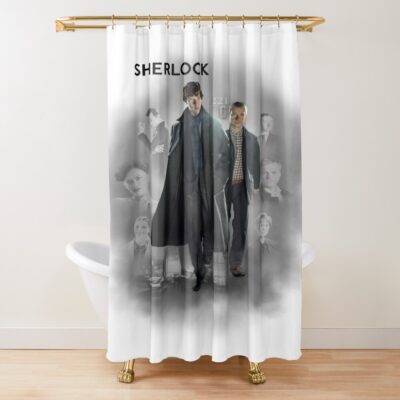 Sherlock Holmes Vintage Shower Curtain
