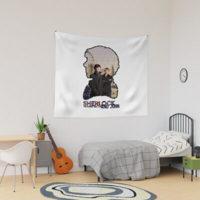 Sherlock And John Christmas Tapestry