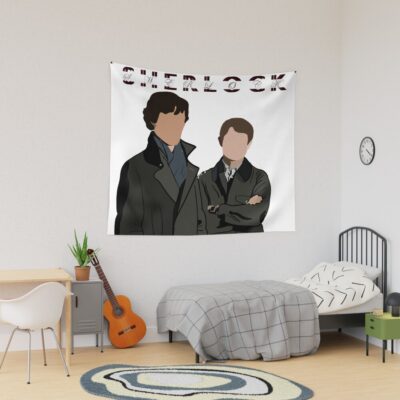 Sherlock Holmes And Watson Tapestry