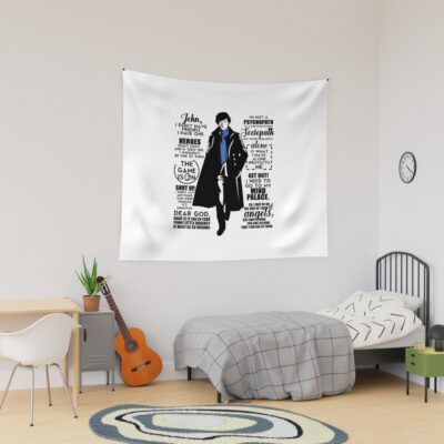 Sherlock Holmes Quotes Tapestry